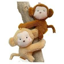 Hug Monkey Keyring