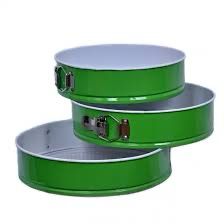 3pc Spring Form Cake Pan Green