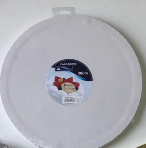 30cm Cake Board Thick Round White