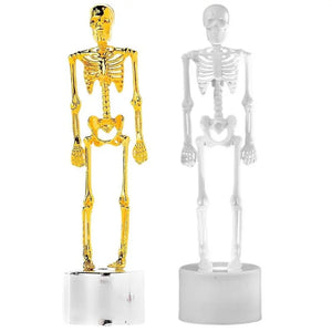 Plastic Cake Topper Skeleton White