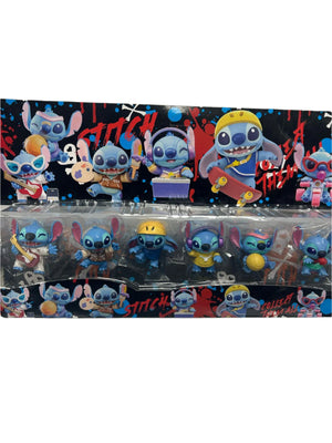 6pc Stitch Plastic Figurines Cake Topper