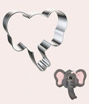 Metal Cookie Cutter Elephant Head