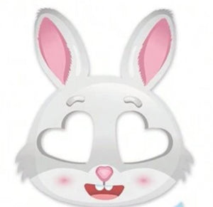 Bunny Paper Face Mask 6pc