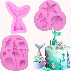3pc Silicone Mould Under The Sea Set