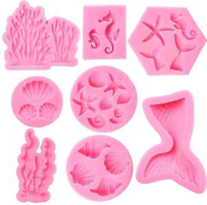 8pc Bundle Deal Silicone Mould Under The sea