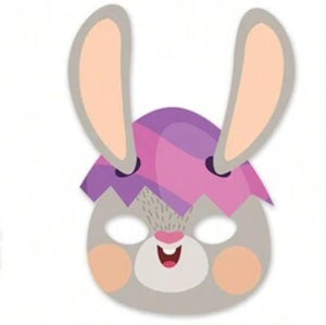 Bunny Paper Face Mask 6pc