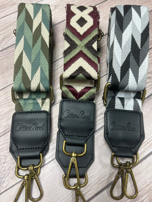 Stripe Cotton Road Crossbody Interchangeable Bag Strap