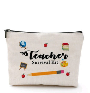 Makeup Bag Pouch Teacher Survival Kit