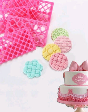 9pcs Fondant Clay Embosser