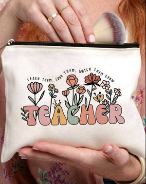 Makeup Bag Pouch Teach Them, Love Them