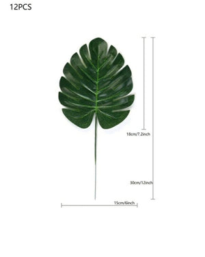 Artificial Tropical Leaf 12pcs
