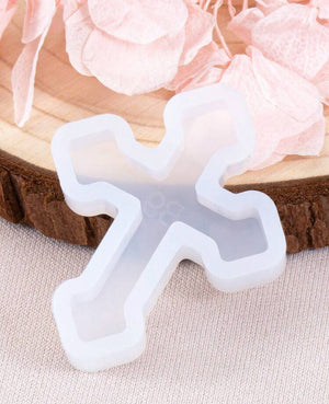 Small Cross soft silicone mould for resin