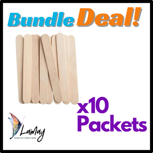 Bundle deal 10 packets Large Ice Cream wooden Sticks, 50 per packet