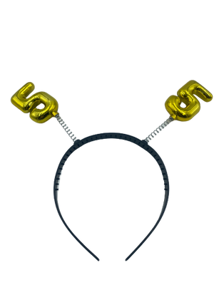 Nr.5 Aliceband With Number Gold