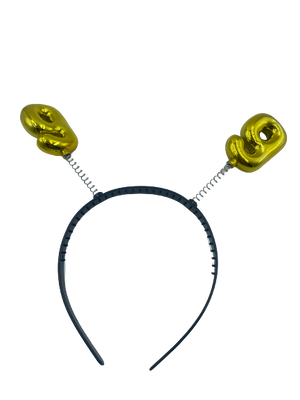 Nr.9 Aliceband With Number Gold