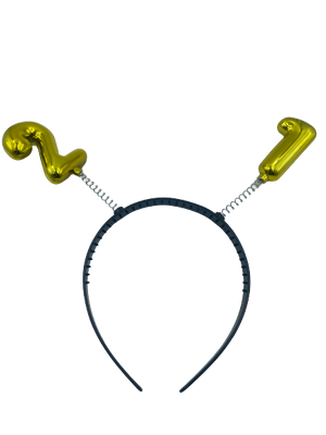 Nr.21 Aliceband With Number Gold
