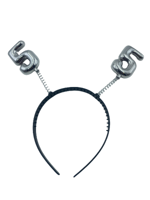 Nr.5 Aliceband With Number Silver