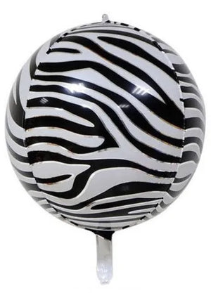 Foil Balloon Animal Print Zebra