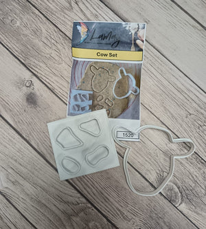 Plastic ST1520 Cookie Cutter Cow Set