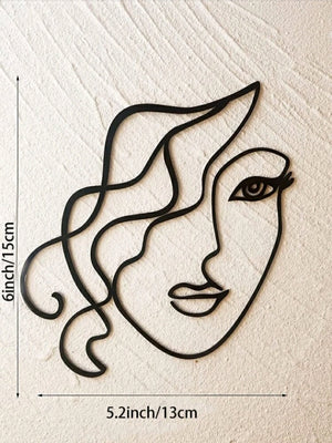 S Line Art Abstract Acrylic Cake Topper