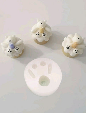 Silicone Mould Candle Bear