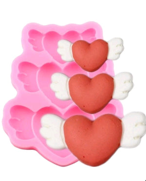 Silicone Mould Heart and Wing