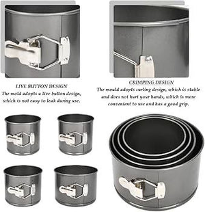 4pc Spring Form Cake Pan