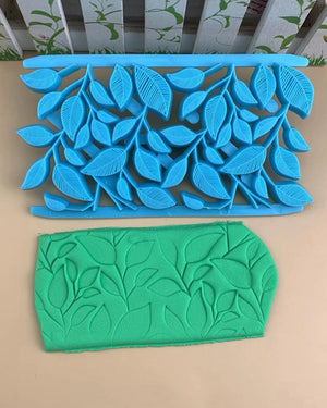 Nr4 Leaves Fondant Clay Embosser