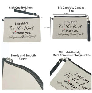 Makeup Bag Pouch Tie the Knot