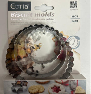 3pc Metal Cutter Round