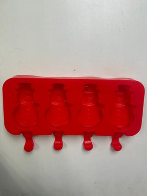Silicon Ice Cream Cakesicle Mould Christmas Snowman