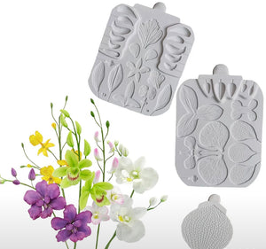 3pc Silicone Mould Orchid Flower Set