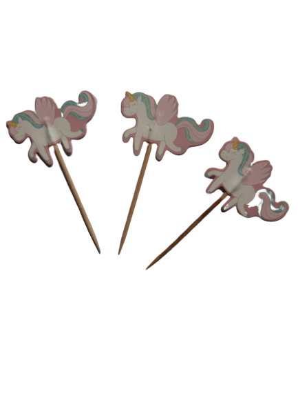 Unicorn Cupcake Toppers Toothpicks