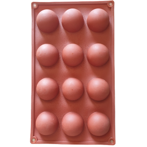 HL-9094 Large Silicone mould tray sphere 12 cup, mousse pudding