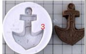 Nautical Anchor silicone mould