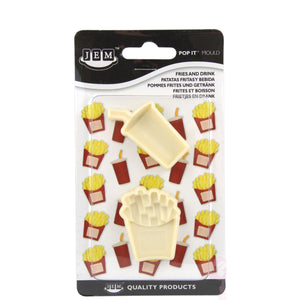 Shape Pop It Mould Plastic JEM Fries and Drink Set