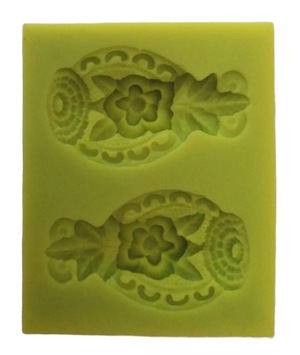 Fondant flower pattern silicone mould embellishment KY0169