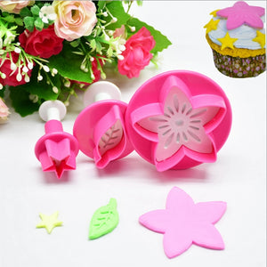 Flower and leaf plunger set