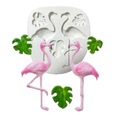 Flamingo Hawaii Leaf Silicone Mould