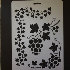 A4 Grape Stencil Q