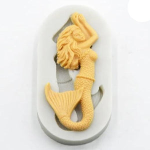 Fondant mermaid silicone mould C, 8.8x3.5cm