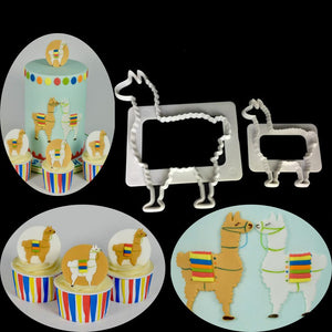Llama plastic cookie cutter