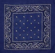 Dark blue headband /  party bandana 54x54cm ( not purple)