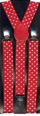 Adult Suspenders Red