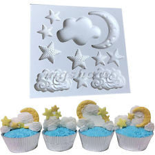Cloud Stars and Moon Silicone Mould