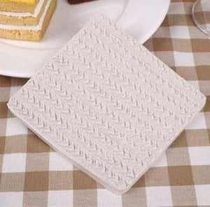 Crochet knitting impression mat 10x10.3cm D