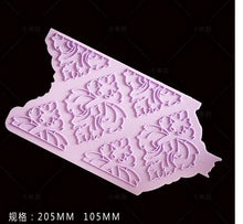 Silicone onlay mould Damask