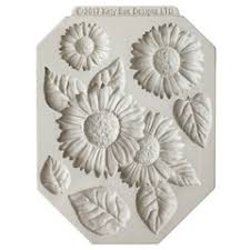 Sunflower silicone mould, middle sunflower 6x4.5cm