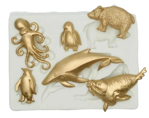Silicone Mould Sea Animals, Octopus: 5.5x3cm