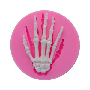 Skeleton hand silicone mould